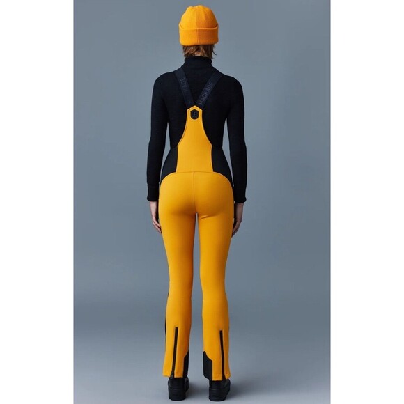 GIA Agile 360 fitted ski pants with suspenders color-block Sunset Women’s L NEW - Picture 2 of 16